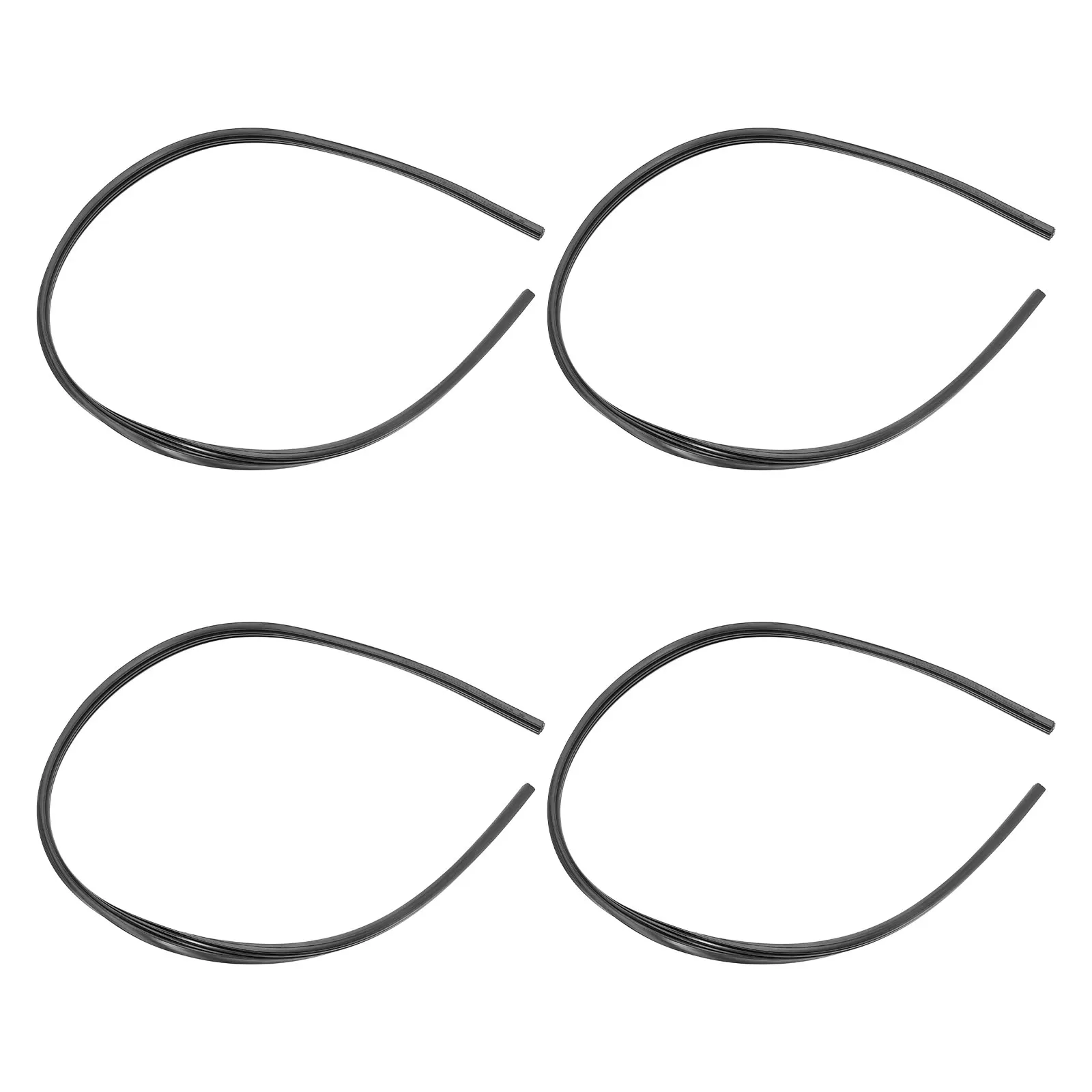 

4PCS Windshield Wiper Blade Replacement Strips Boneless Car Window Rubber Refills Efficient Cleaning Wide Compatibility