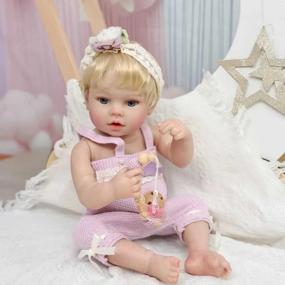

20 inches 50cm Reborn Baby Doll Vinyl Simulation Baby Play House Doll Puzzle Teaching Aids