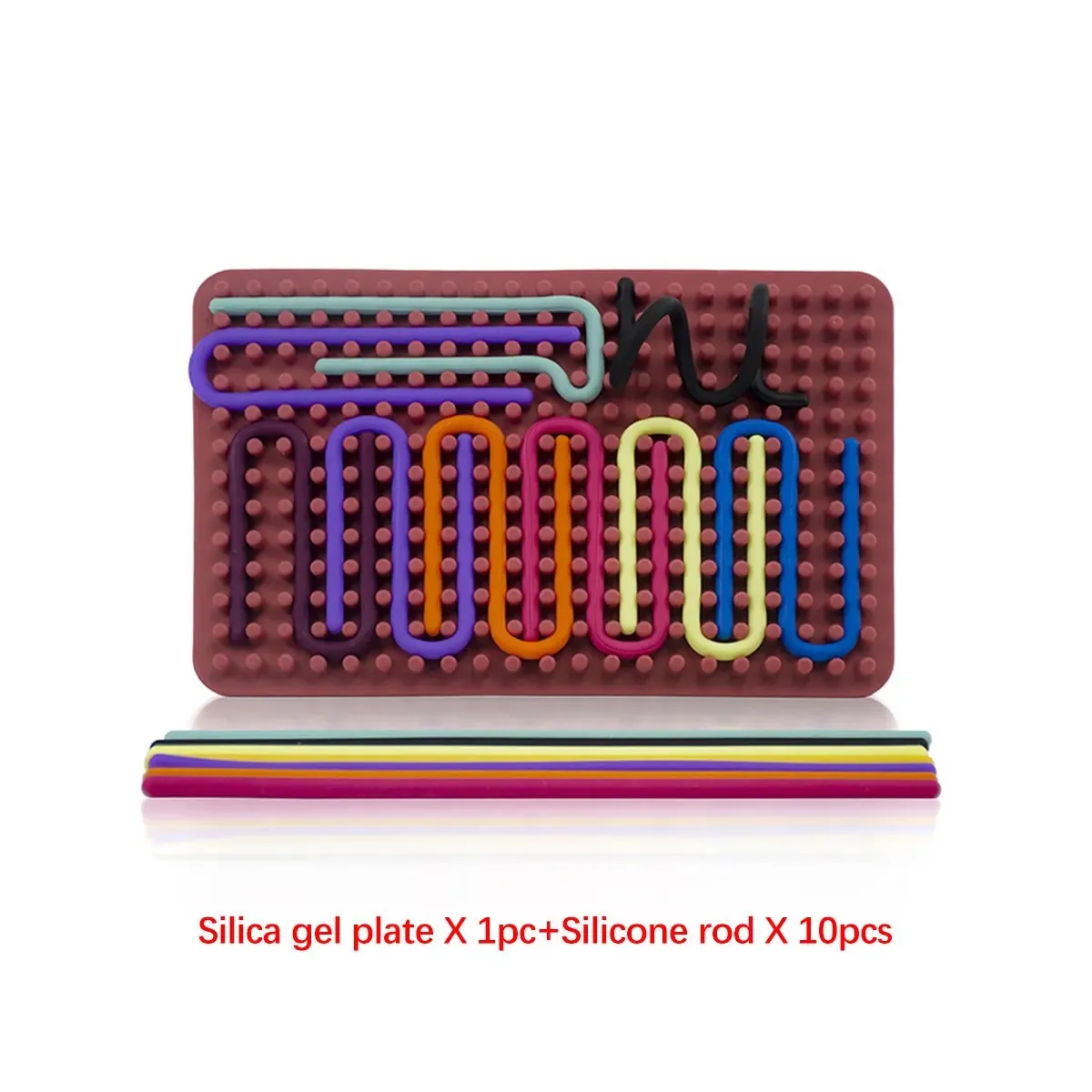 Silicone Sensory Activity Board To Relieve Stress And Improve Creativity, Imagination And Thinking Training Device Multi-Color