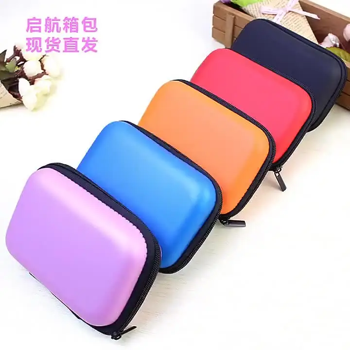 Portable Mini Earphone Bag Headphone Accessories Earbuds Memory Card Case USB Cable Organizer Storage Box Coin Purse
