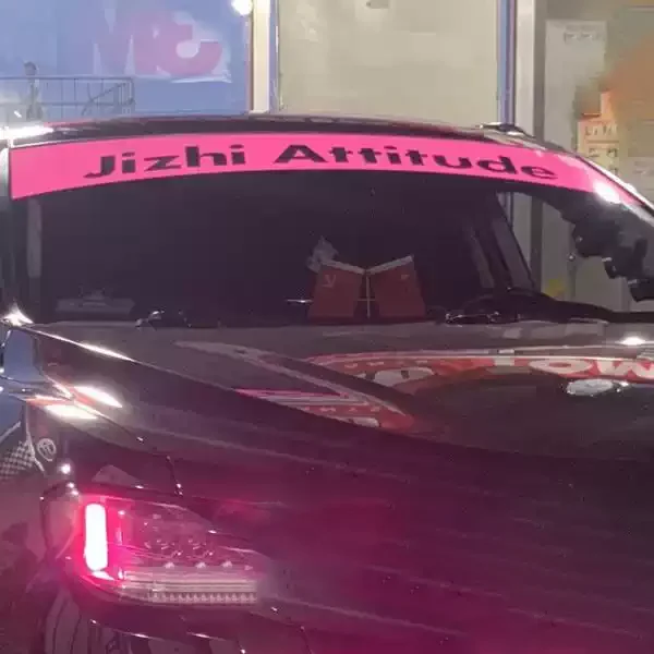 Car Styling Sticker Modified Graphics Auto Front Windshield Window Windscreen Banner Decals for Jizhi Attitude