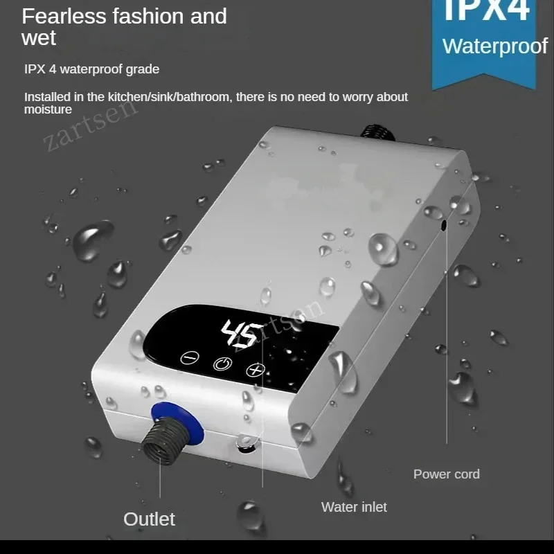 سخان مياه فوري 220 فولت سخانات كهربائية محمولة للحمام دش الماء الساخن وتدفئة المطبخ المنزلي