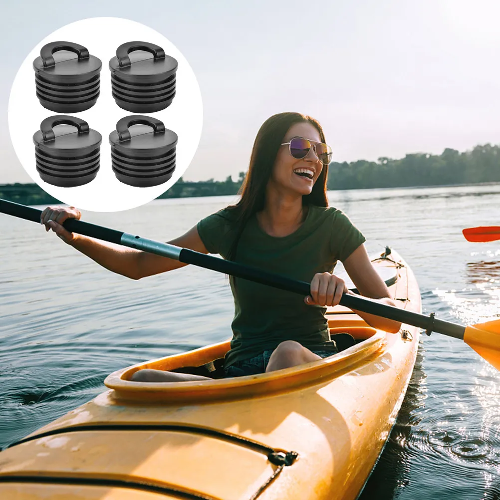 4Pcs Kayak Drain Plug Universal Kit Scupper Hole Plugs Boat Bung Replacement Boat Drain Hole Plugs Canoe Accessories view 4