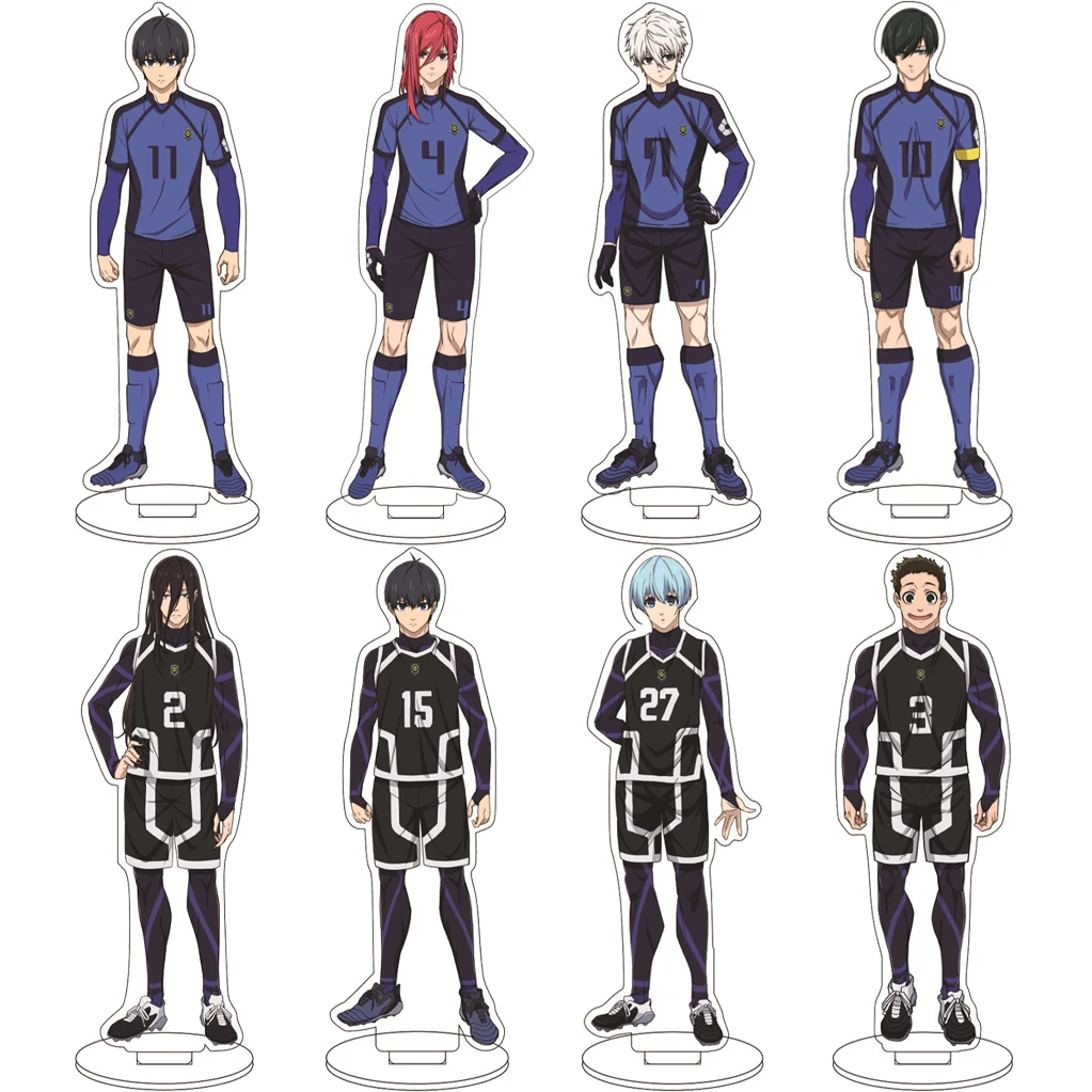 

16CM Anime BLUE LOCK‌ Isagi Yoichi Bachira Meguru Kunigami Rensuke Chigiri Hyoma Cos Acrylic Figure Stand Ornaments Gifts