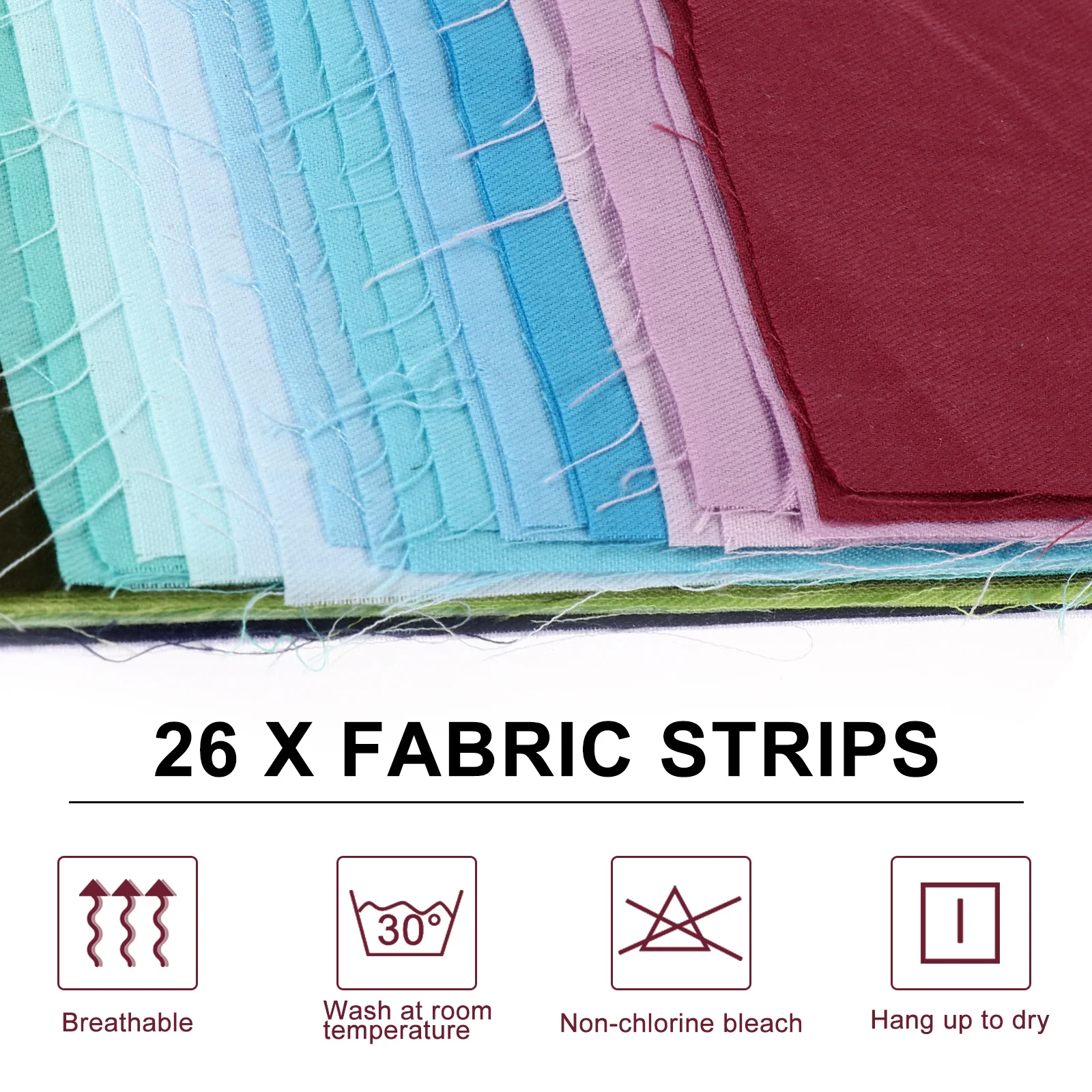 36 pçs tiras de tecido de algodão acolchoado retalhos pano diy costura artesanato material para sacos sapatos roupas decoração artesanal