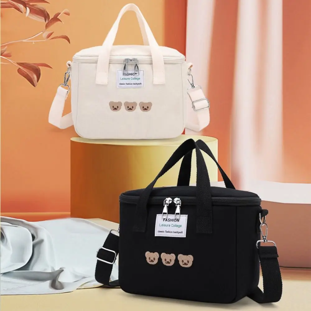 

Cartoon Mummy Bag Bear Korean Style Single Shoulder Bag Large Capacity Baby Feeding Bottle Cooler Bag Baby Diaper Organizer