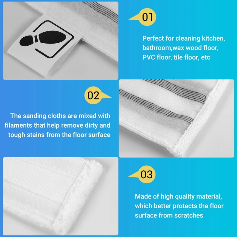 Acessórios para limpador a vapor karcher easyfix sc2 sc3 sc4 sc5 limpadores bocal panos mop escovas redondas peças de reposição