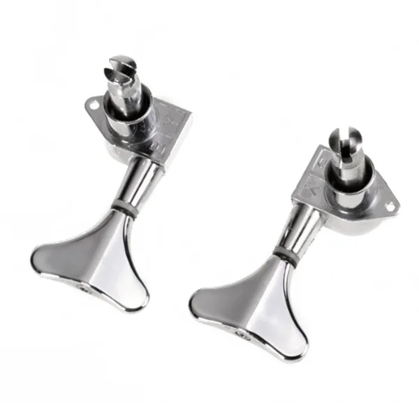 

4Pcs 2l2r Bass Tuning Pegs Silver Zinc Alloy Durable Machine Head Tuners Essential Accessory Bass Machine Heads