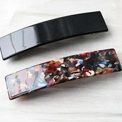 10cm Long Black Hair clips French Clip Acetate Barrettes for Girls Women Updo Long Hair ELegantHeadwear High Quality Hairclips