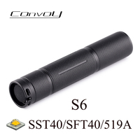 Convoy S6 Flashlight SST40 519A SFT40 Linterna Led 18650 Torch Camping Fishing Lamp Latarka High powerful Tactical Lanterna