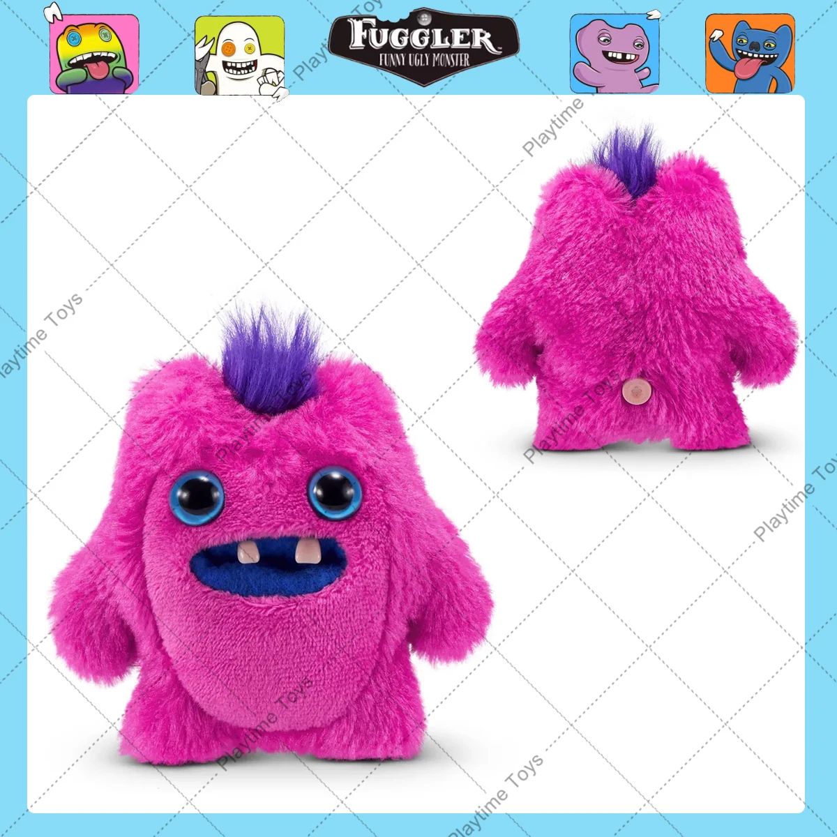Fuggler 4th Ugly Baby Monsters Original Plush Toys Sasquoosh Rabid Rabbit Wide Eyed Weirdo Funk  Teeth Monster Hot Souvenir Gift