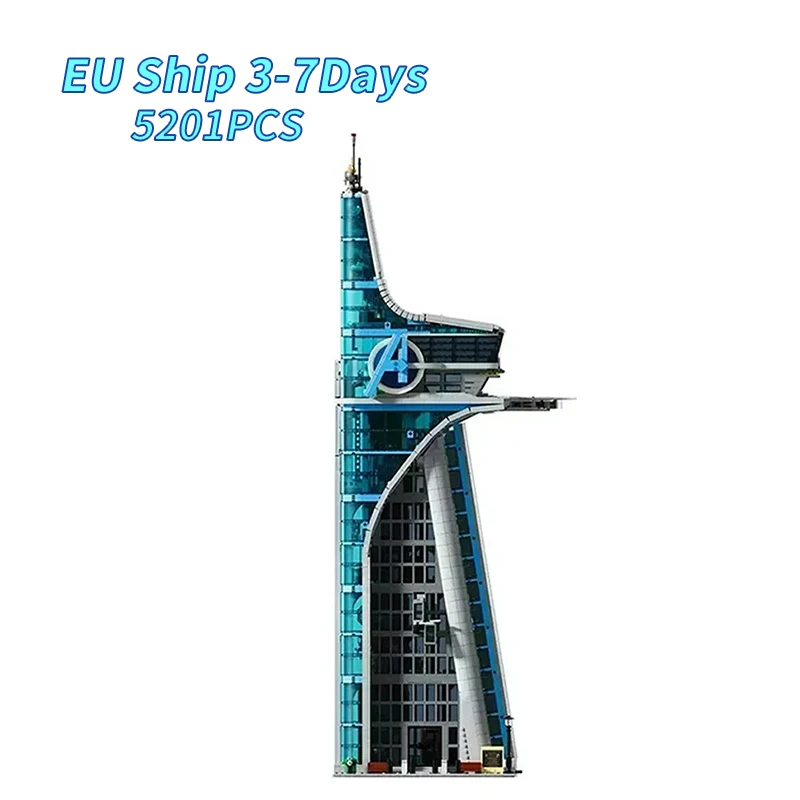 Zestaw Klocków Avengers Tower Klasyczna Bitwa na Wieży Scena Uliczna z Klocków Zabawka Puzzle Prezent na Boże Narodzenie Prezent Urodzinowy