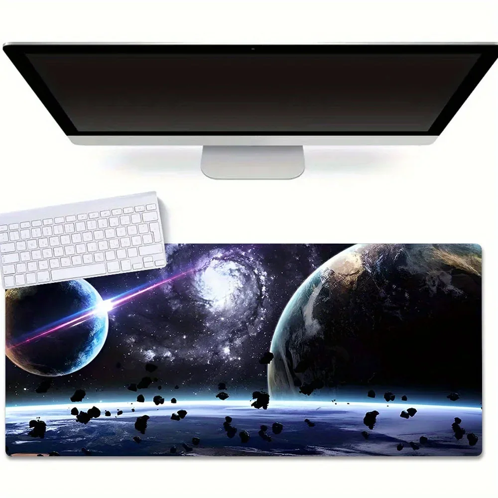 

Large Gaming E-Sports Mouse Pad Creative Universe Space Design Office Desk Mat Keyboard Pad Rubber Non-Slip Computer Mouse Mat