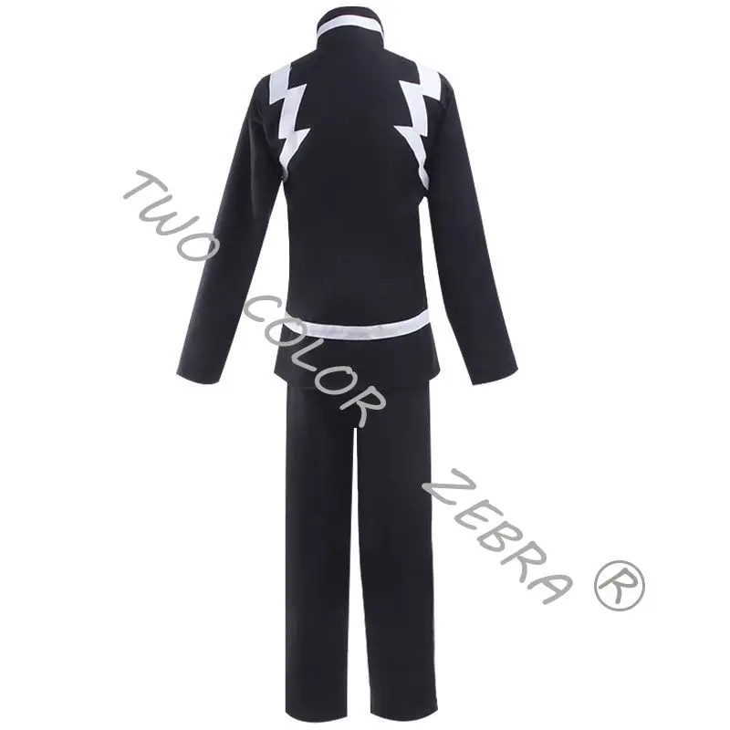 Anime My Hero Academia Cosplay Costume Kaminari Denki Short Wigs Hairpin Black Uniform Suit Halloween Christmas Party Outfit
