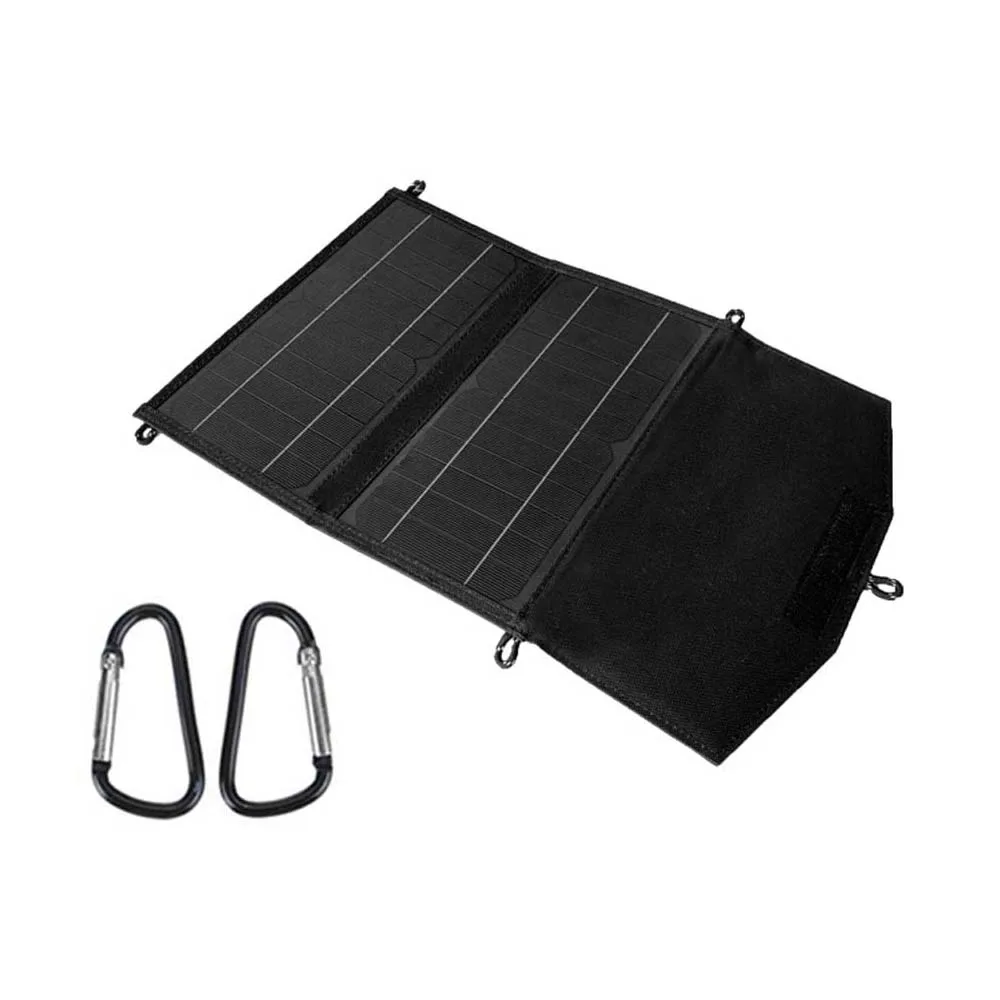 Portátil Painel Solar Folding Bag, USB e DC Output Solar Charger, Outdoor Power Supply, Mobile Phone Generator Bank, Novo
