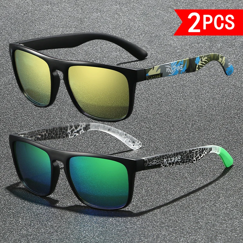 【Limited Time Value Pack of 2】New Outdoor Polarized Sports Sunglasses, Unisex, Uv400, Suitable for Cycling, Hiking, Street Photography, and Various Other Scenarios, Available in Multiple Color Combinations, the Perfect Gift Choice