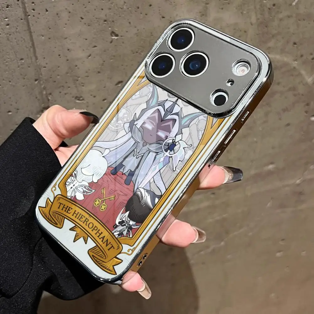 Game C-Cookie Run Kingdom Phone Case For iPhone 17 16 15 14 13 12 Pro Max Electroplated Metal Bumper Case