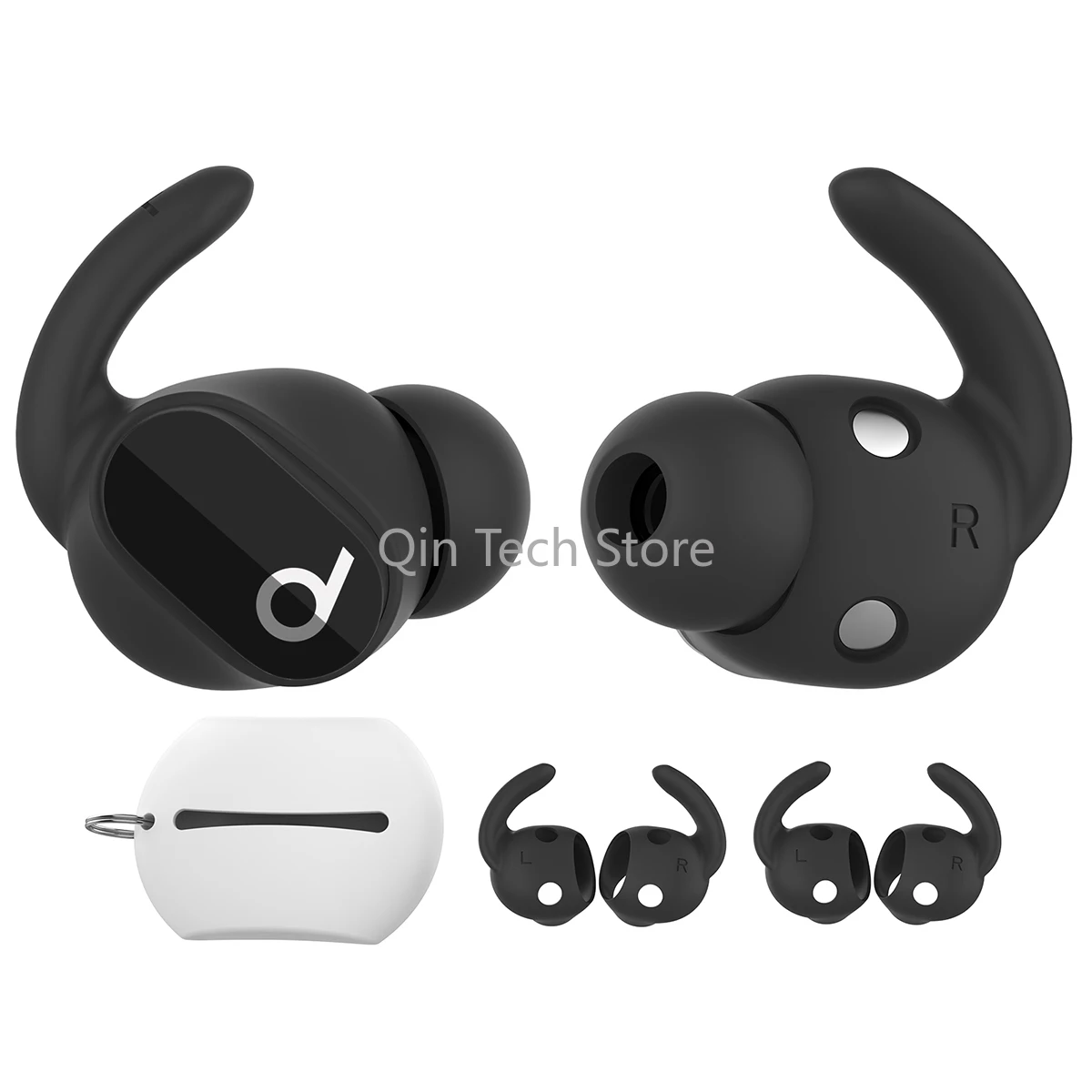 Anti-drop Earhook Eartips 3Pairs Silicone Ear Hook for Beats Studio Buds Ture Wireless Headphone Tips TWS Earbuds Sports