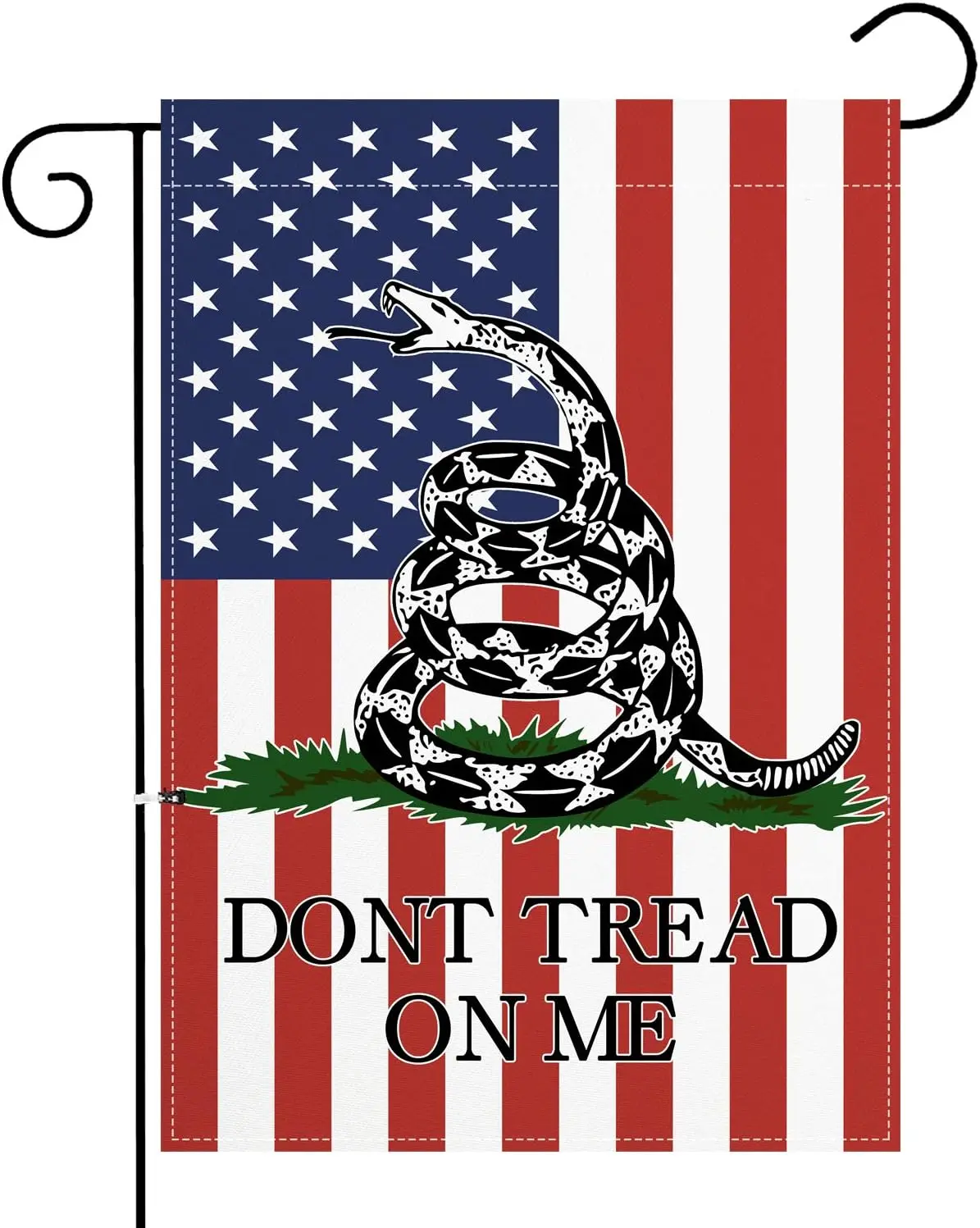 XIFAN Premium Don't Tread On Me American Garden Flag Gadsden USA Double Sided Small Yard Decoration 12.5 x 18 Inch ZZJ LLG GGO