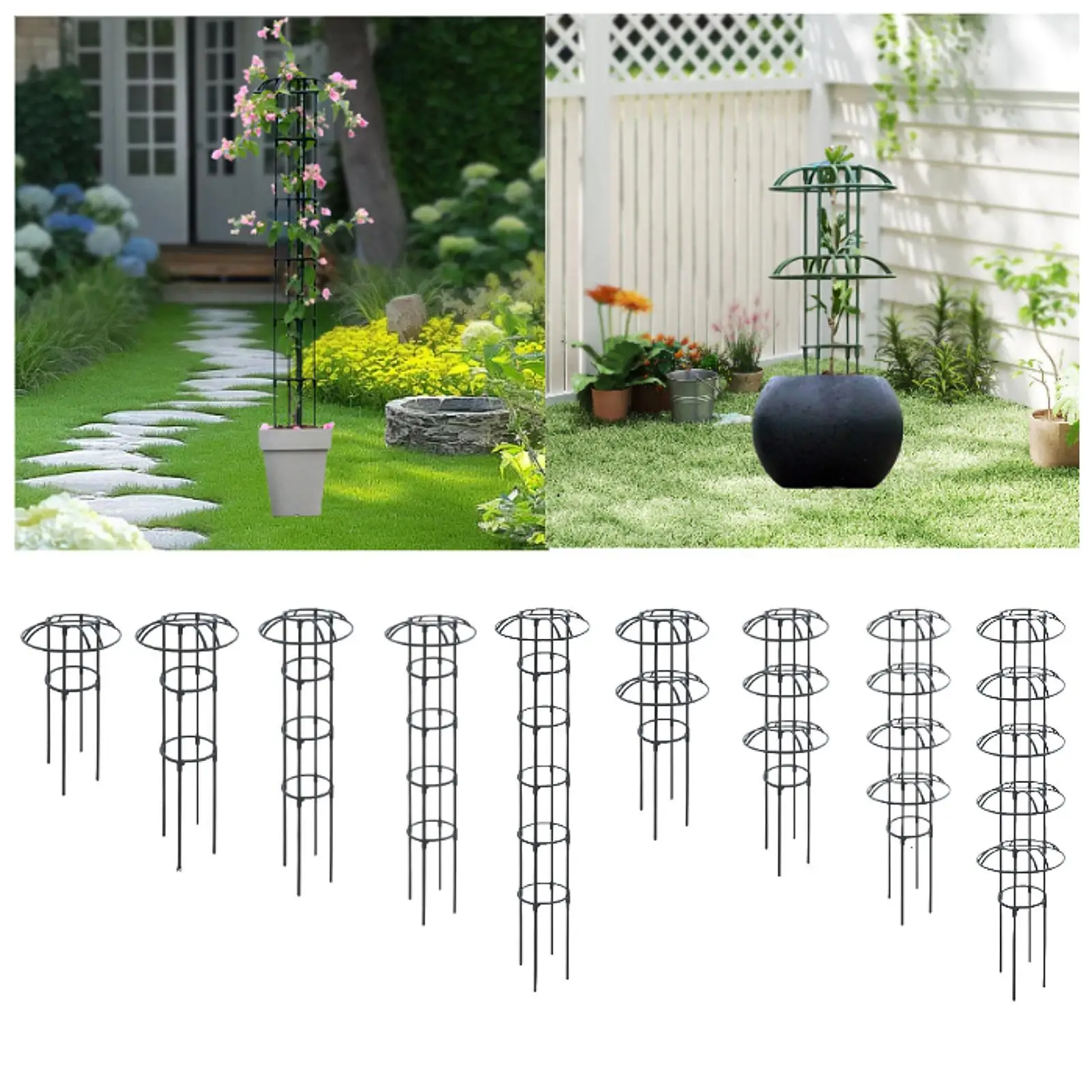 

Garden Obelisk Trellis Plant Climbing Frame for Flowers Climbing Plants
