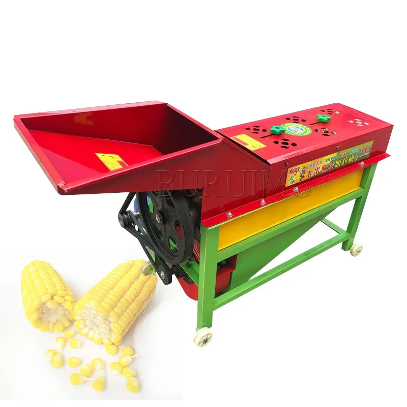 Fully Automatic Corn Threshing Machine, Household Corn Kernel Removal, Agricultural Bract Kernel Peeling