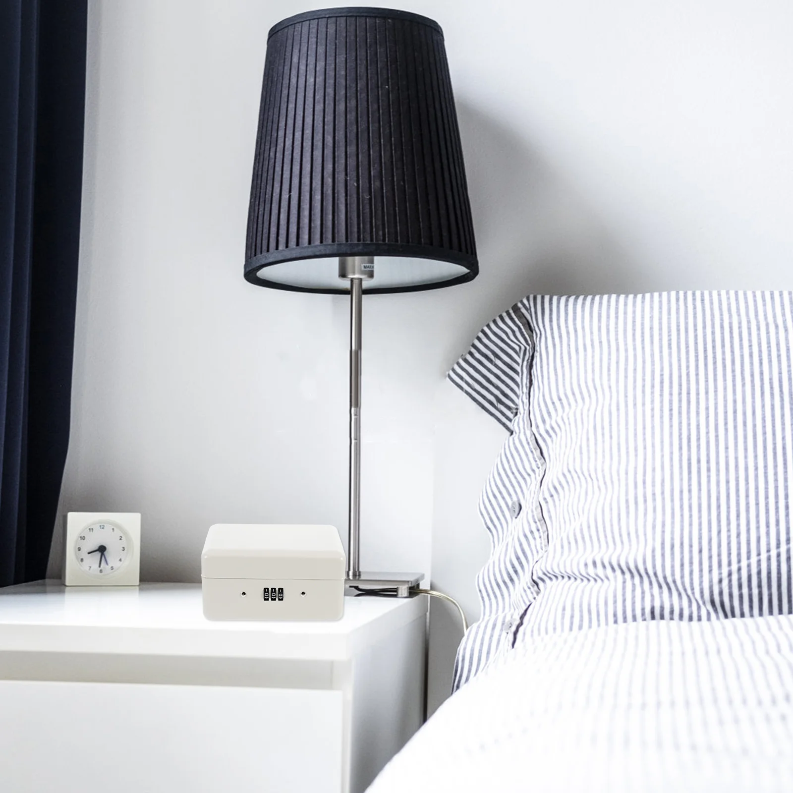 1 مجموعة مفتاح خزانة الأمن 6 فتحة المواد الثقيلة سهلة لإدارة المفاتيح الحائط صندوق تخزين 6 فتحات صندوق المفاتيح