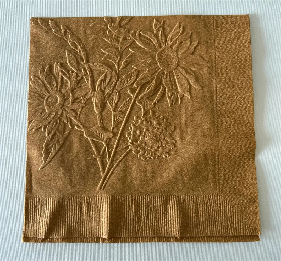 Flower Napkins/Emboss Napkins/Party/Paper Napkins/Party Decoration/Anniversary Party/Wedding Napkins/Dinner Napkins/Shower Napki