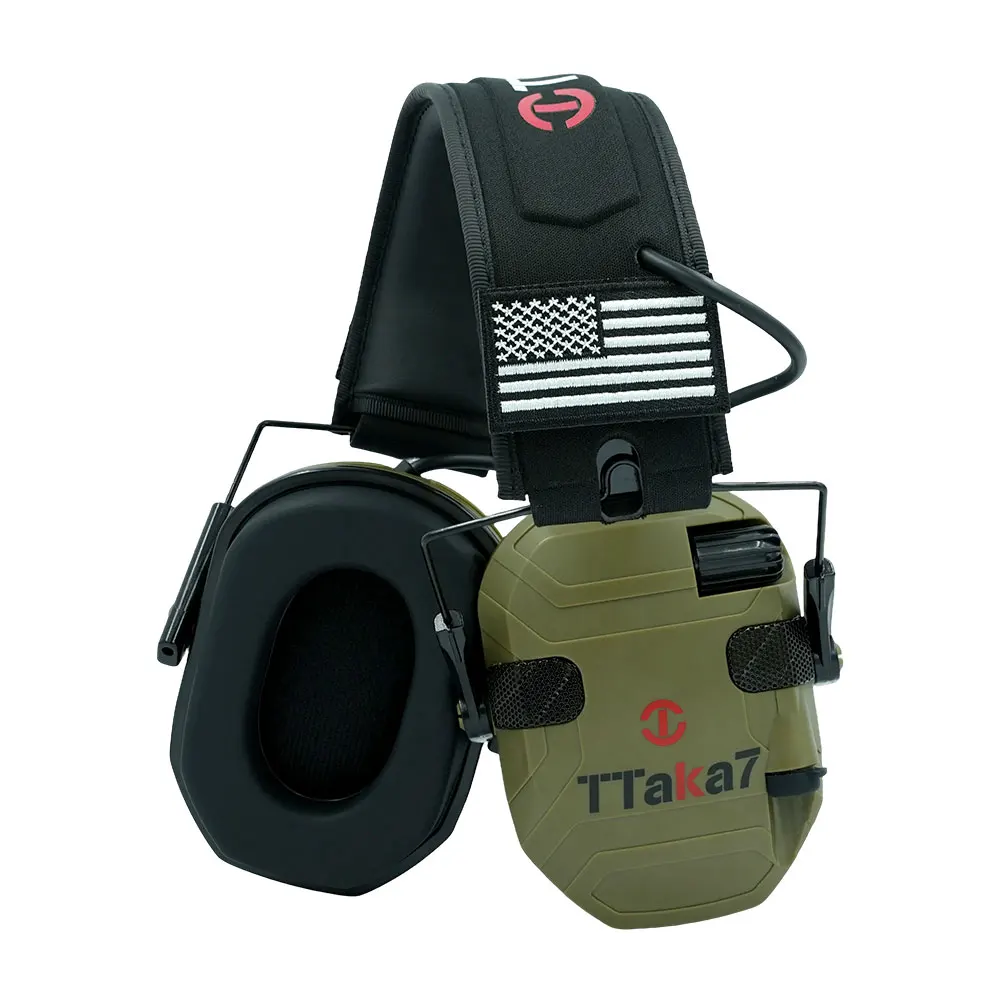 

New Tactical Electronic Shooting Earmuff Case Anti-noise Headphone Sound Amplification Hearing Protection Headset Foldable