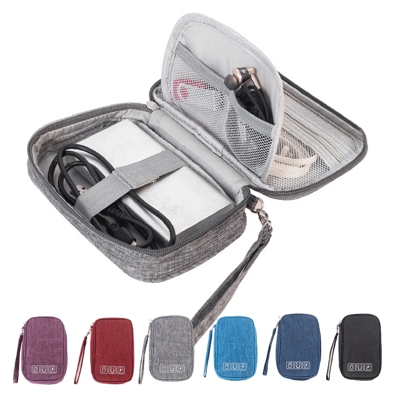 

New Travel Bag for Cables Portable Digital USB Gadget Organizer Charger Wires Zipper Storage Pouch Kit Case Accessories Supplies