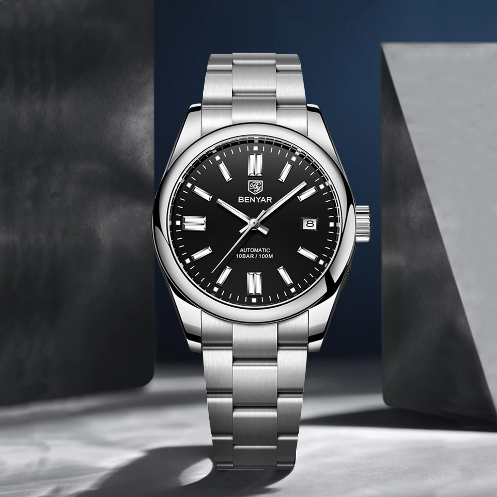 

Новинка 2022, мужские часы BENYAR, автоматические часы для мужчин, механические наручные часы, лучшие роскошные часы, мужские водонепроницаемые часы с сапфировым зеркалом