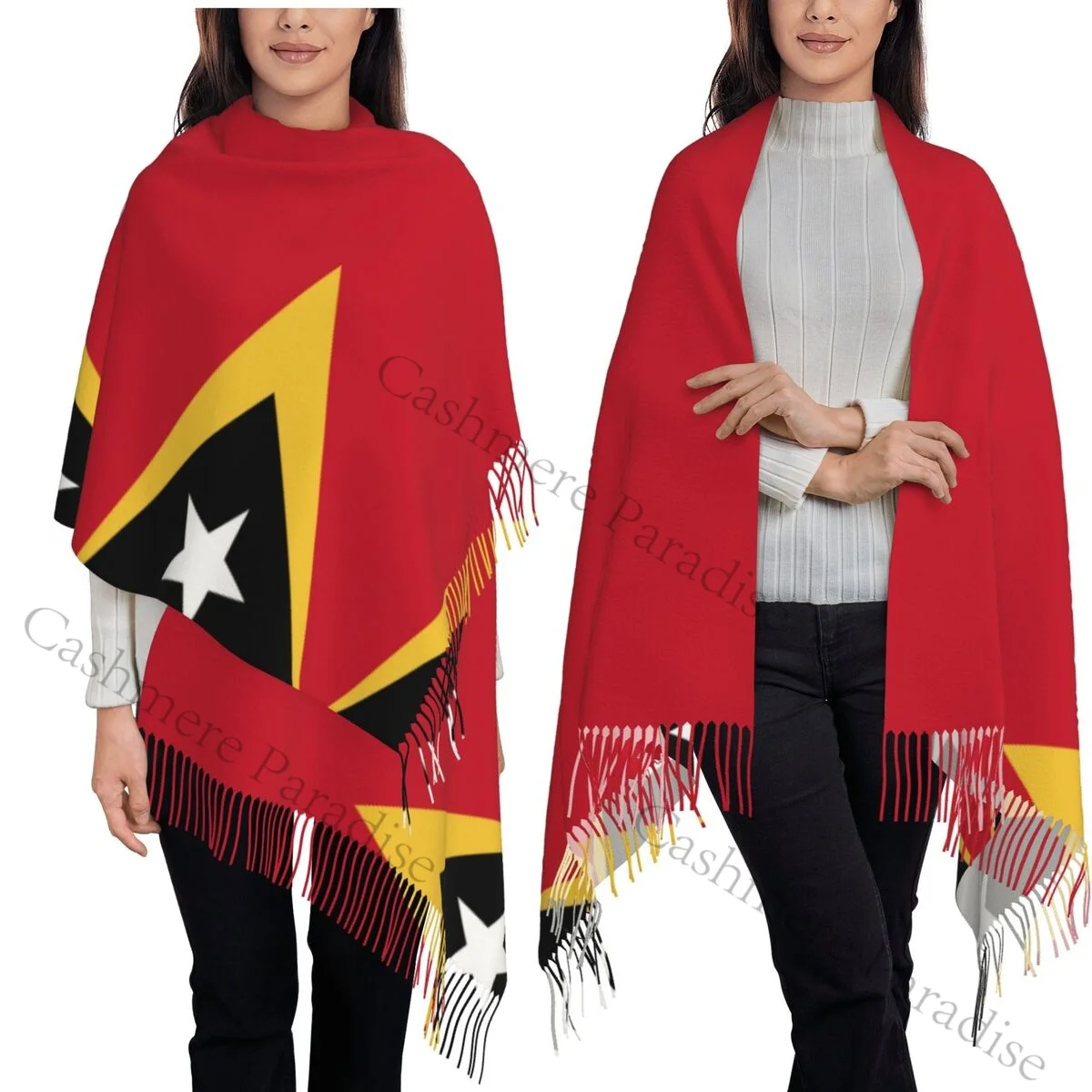 

Шарф с флагом Восточного Тимора для мужчин и женщин, зимние теплые шарфы, шаль, накидка