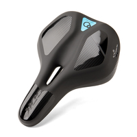 Oversize Thickened Memory Foam Wide Bicycle Saddle PU Leather Mountain Shock Absorbing Cycling Bike Seat