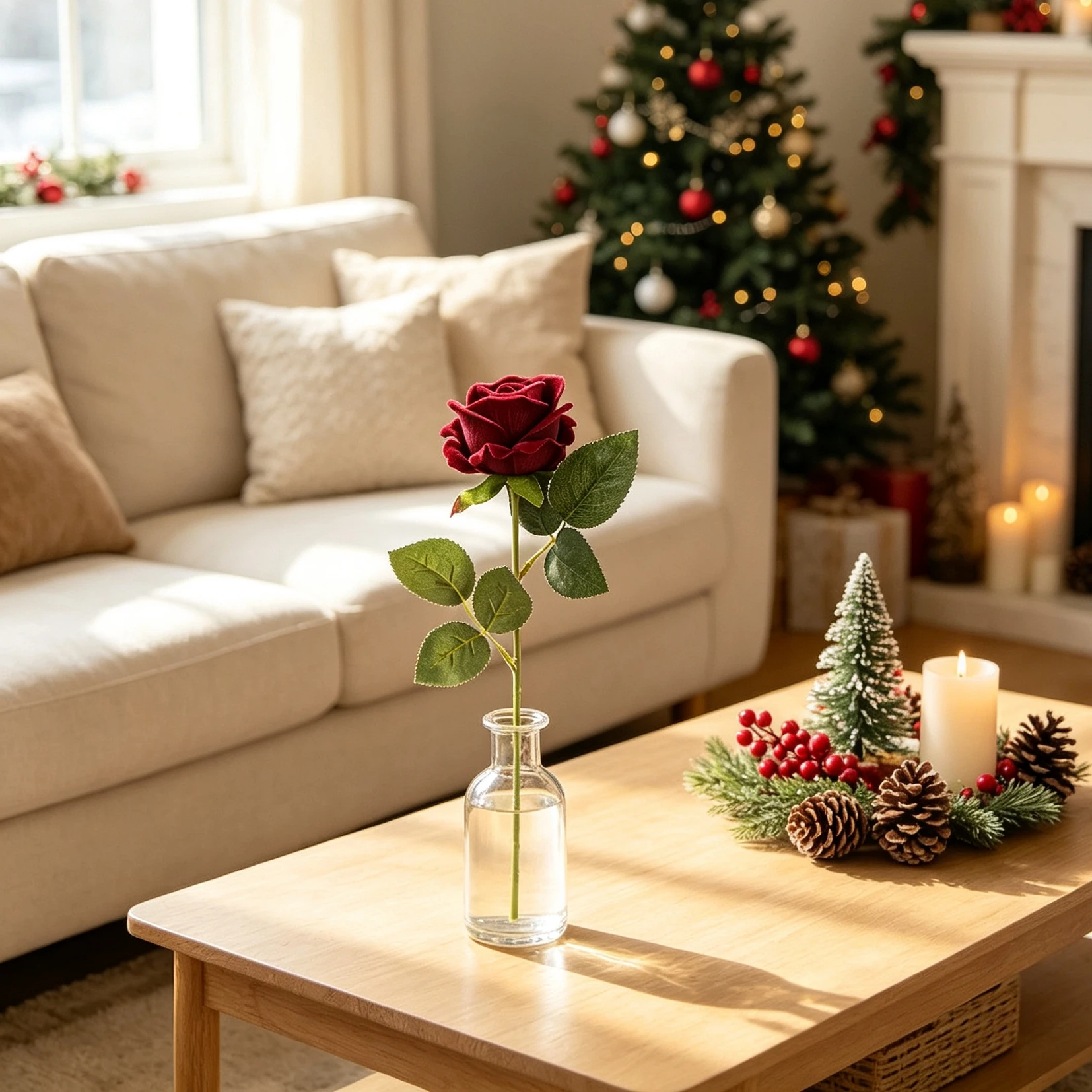 Artificial Silk Rose Bouquets - Home Decor Vase With Flowers recension och pris