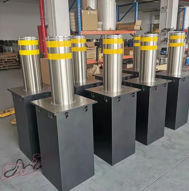 Semi-automatic lifting column, hydraulic anti-collision automatic roadblock telescopic column, intersection road pile