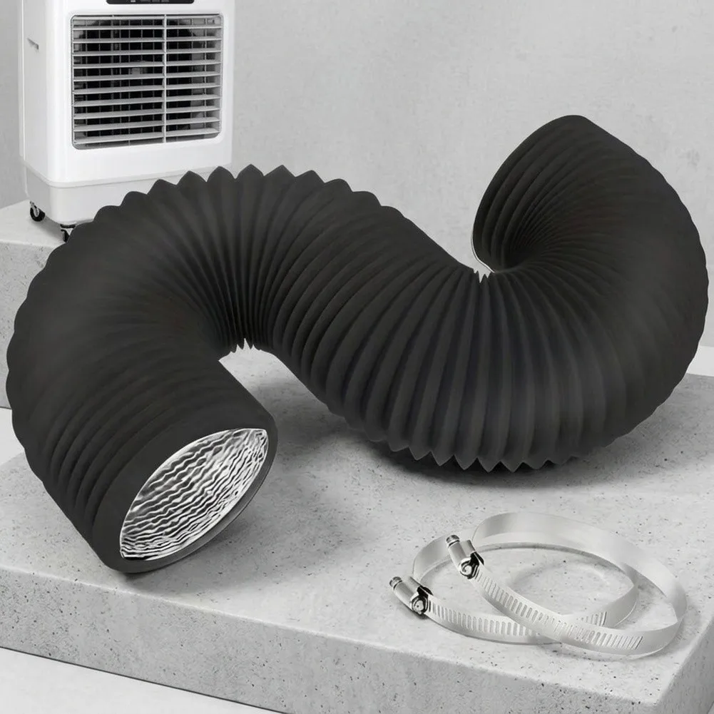 Aluminum Foil Ventilation Duct 4 Inch Diameter with PET Coating for Reduced Friction and Improved Airflow Consistency