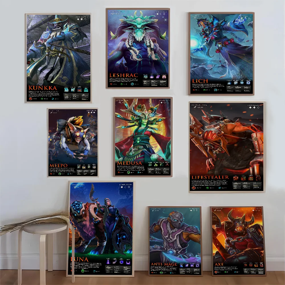 

Game DOTA 2 Poster Good Quality Prints and Posters HD Quality Poster Wall Art Painting Study Home Decor