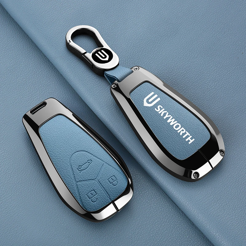 

Car Key Case Fob Cover Protector Shell For Skyworth EV6 Skywell ET5 HT-i HTI Imperium SEV Elaris Beo Phev Keychain Accessories