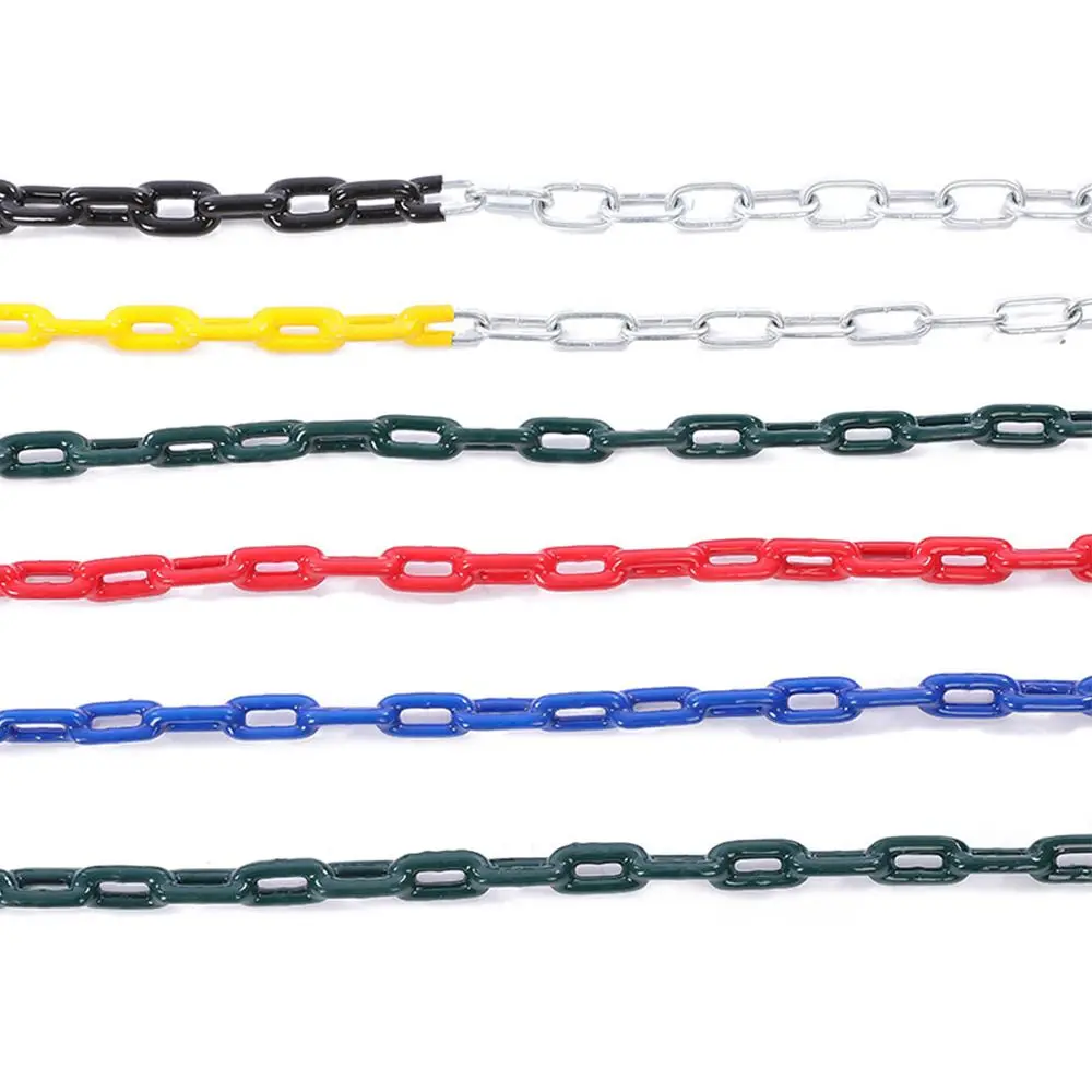 

1.8M New Playground Swing Set Accessory Plastic Coated Iron Chain Swing Accessories Outdoor Sports Swing Chain