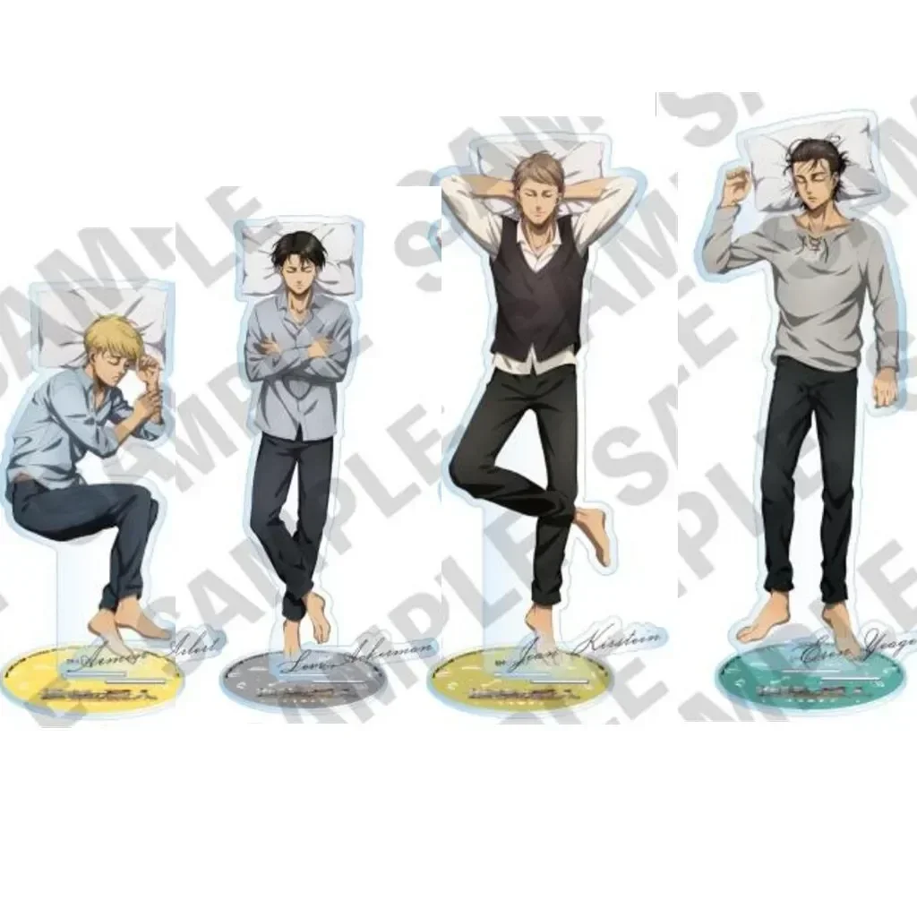 Attck On Titan Anime Armin Arlert Action Figure Doll Eren Levi Acrylic Stand Model Plate Cosplay Sleep Toy