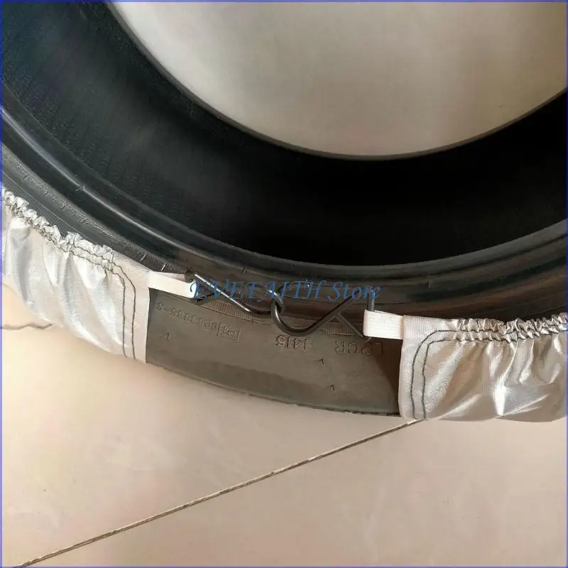 

124B 4 Pack Automotive Tire Protectors 21-32 Inch Heavy Duty Waterproof Wheel Covers