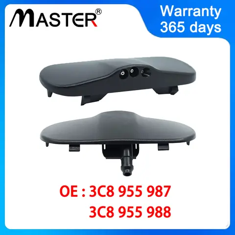 앞유리 와셔 스프레이 깍지, 왼쪽 오른쪽, VW CC 2009-2017 파사트 CC 2009-2012 3C8 955 987 988, 3C8955987 3C8955988