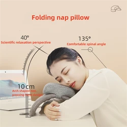 Foldable Arch Adult Chirldren Nap Pillow Cervical Orthopedic Massage Sleeping pillows Non-deformed Memory Cotton Desktop Pillow