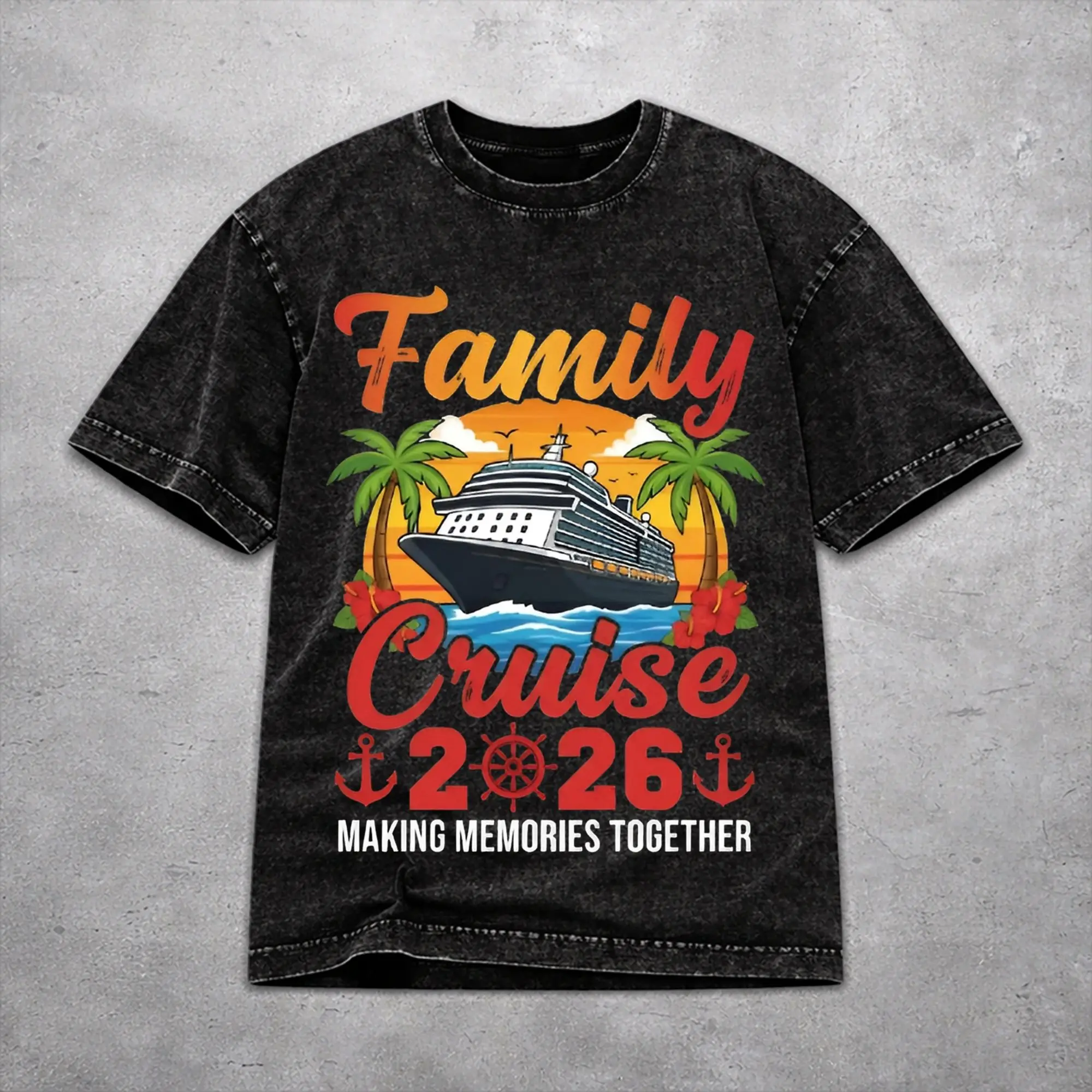 Fashion Women Men Family Cruise 2026  Tee Shirt Cotton Washed Making Memories Together T Shirts Outfits
