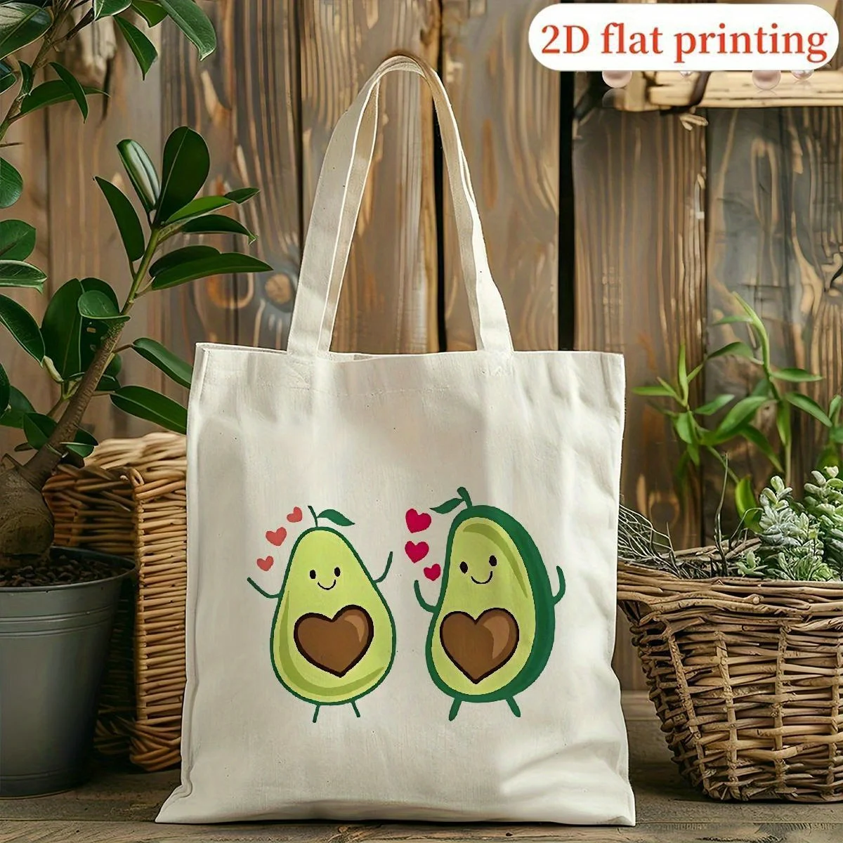 LZ250425(29) 2D Flat Printed Tote Bag for Women, a Stylish And Casual Shopper Bag Suitable for Commuting, Unisex, Ideal for Stud