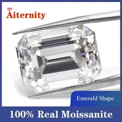 에메랄드 컷 모이사나이트 스톤, 0.2ct ~ 10ct D 컬러, VVS1 실험실 느슨한 보석, 보석 테스터 통과, 파인 쥬얼리