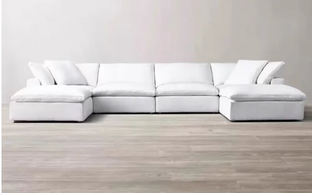 Removable and Washable Down rh Cloud Couch Sectional Sofa Set of Sofas for Living Room