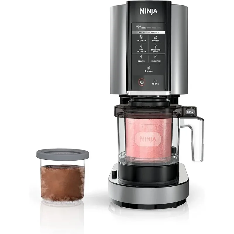 Ninja NC301 CREAMi Ice Cream Maker, for Gelato, Mix-ins, Milkshakes, Sorbet, Smoothie Bowls & More, 7 One-Touch