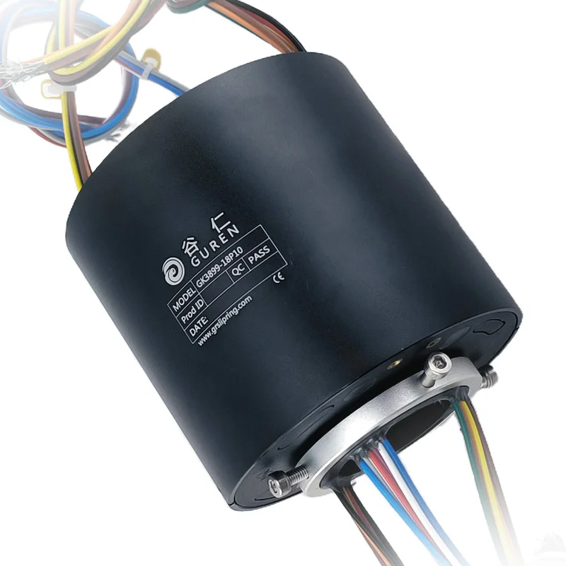 GK3899-18P10 18-way high power conductive แหวนลื่น 360 องศาหมุนวงจรแหวนลื่นแหวนการปรับแต่งระดับมืออาชีพ