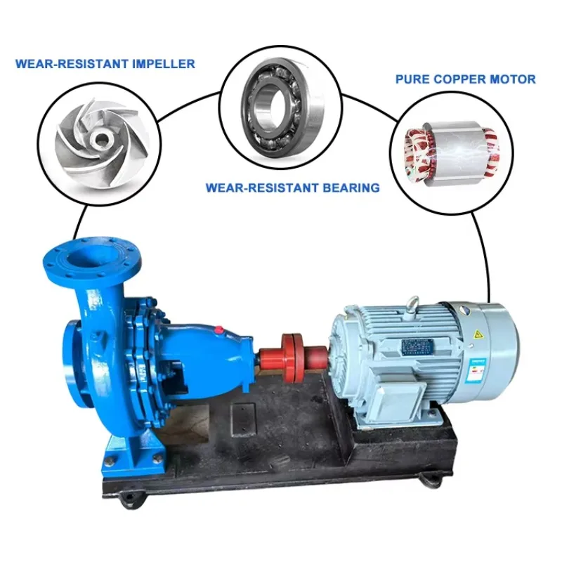 Large Flow High Pressure Single Stage Centrifugal End Suction Pump Industrial Irrigation Water Circulation Equipment