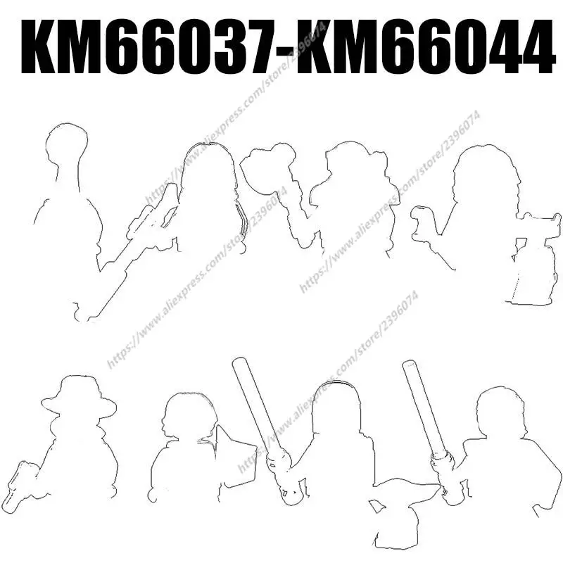 

Action Figures Movie accessories Building Blocks Bricks toys KM66037 KM66038 KM66039 KM66040 KM66041 KM66042 KM66043 KM66044